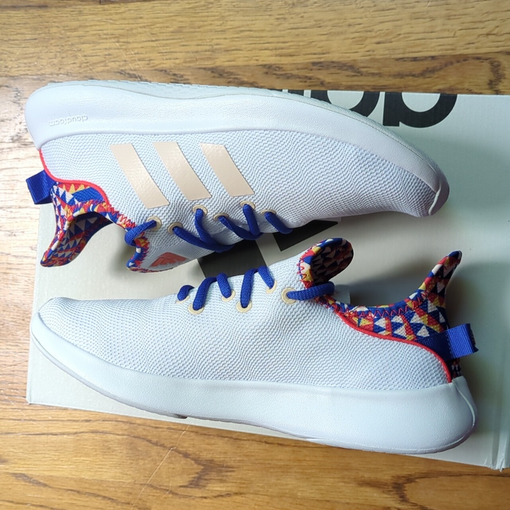NIB FARM Rio Cloudfoam Pure SPW Shoe Adidas Collab Women's 7.5 Abstract Print - Picture 7 of 16